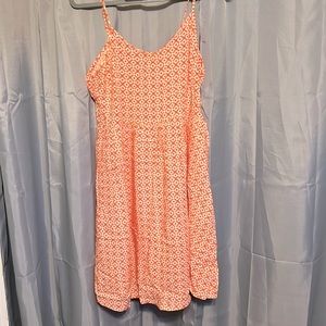 Old Navy Orange Swing Dress - M Tall